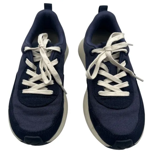 Allbirds Couriers Organic Cotton Trainers Shoes Sneakers Navy Indigo Size 7