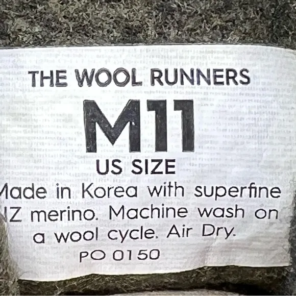 Allbirds Wool Runner Mizzle Men's Size 11 Gray Merino Running Shoes