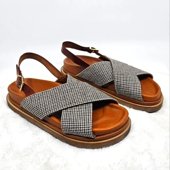 ALOHAS Marshmallow Sandals - Harris Check Tan 39