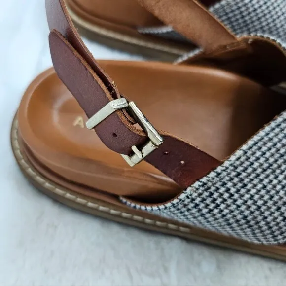 ALOHAS Marshmallow Sandals - Harris Check Tan 39