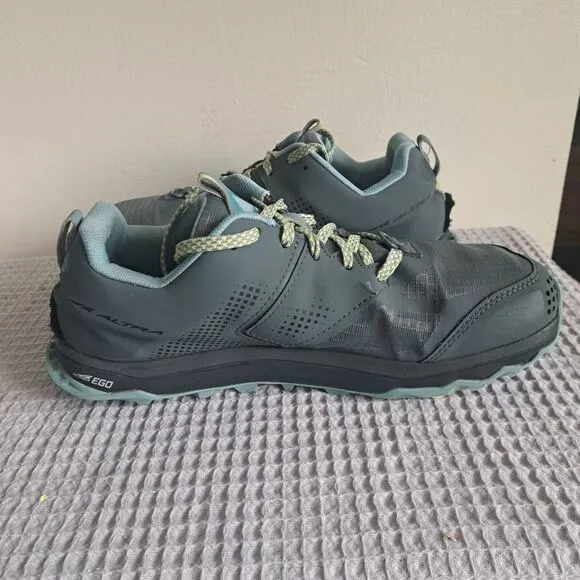 Altra Lone Peak 5 Women's Size 9.5 Trail Running Shoes Blue Foot Shape Sneakers