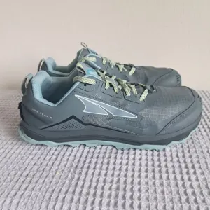 Altra Lone Peak 5 Women's Size 9.5 Trail Running Shoes Blue Foot Shape Sneakers