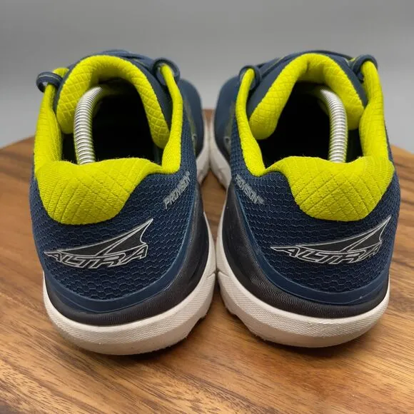 Altra Provision 4 Mens Size 12 Road Running Shoes Wide Toe Box Blue Lime 508430