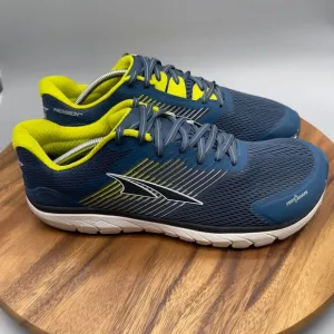 Altra Provision 4 Mens Size 12 Road Running Shoes Wide Toe Box Blue Lime 508430