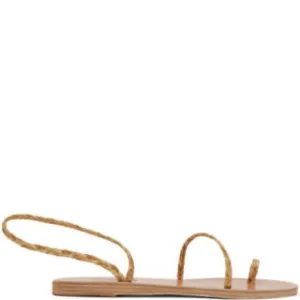 ANCIENT GREEK SANDALS | Beige Eleftheria Sandals in Legno NEW