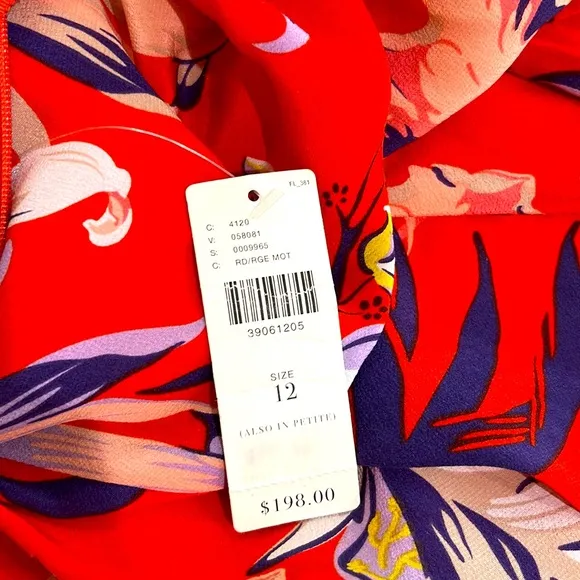Anthroplogie NWT HD in Paris Silk Floral lined maxi skirt