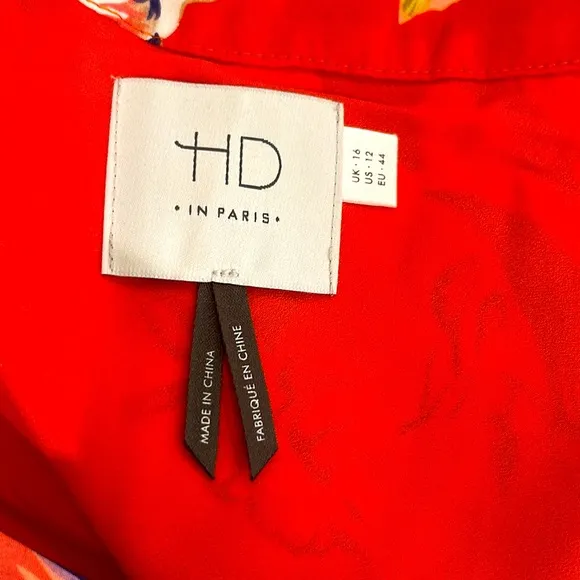 Anthroplogie NWT HD in Paris Silk Floral lined maxi skirt