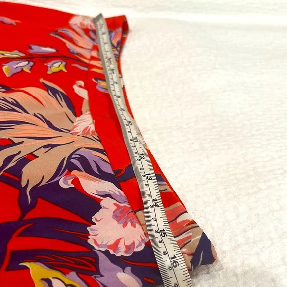 Anthroplogie NWT HD in Paris Silk Floral lined maxi skirt