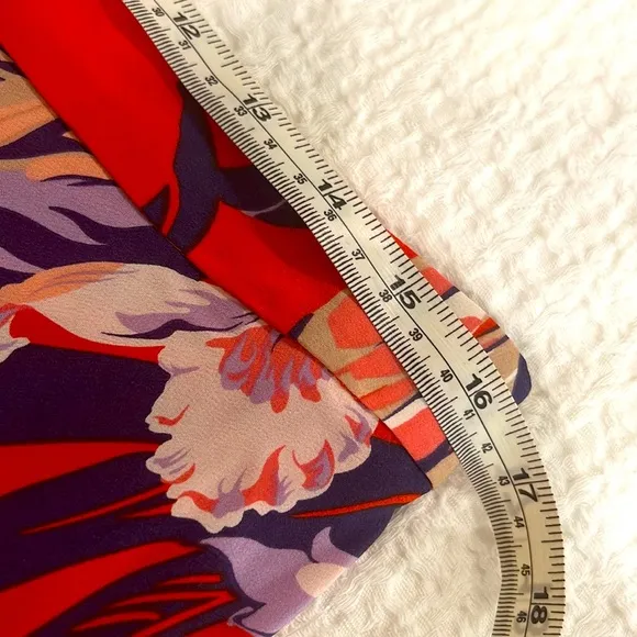 Anthroplogie NWT HD in Paris Silk Floral lined maxi skirt