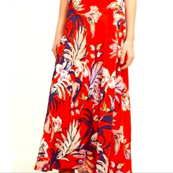 Anthroplogie NWT HD in Paris Silk Floral lined maxi skirt