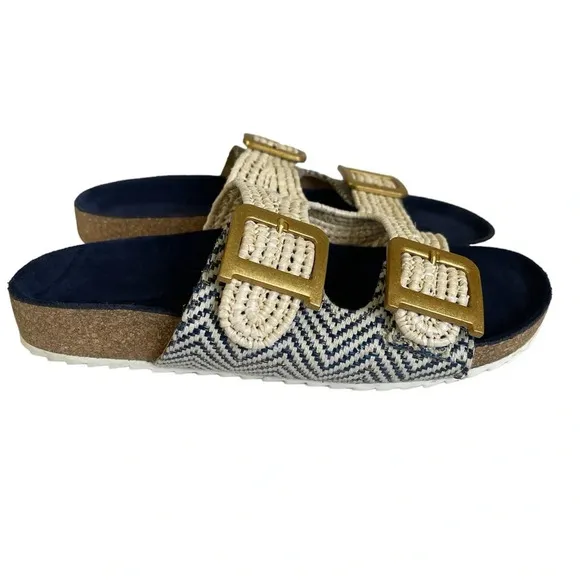 Anthropologie Double Straps Sandals Size 8