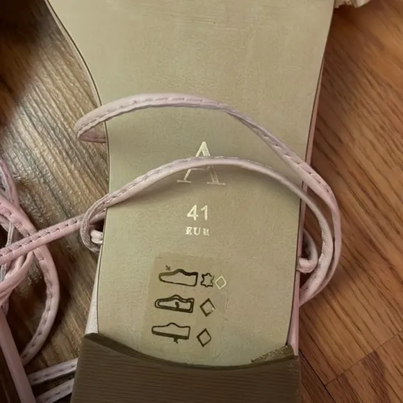 Anthropologie Embellished Tie-Up Sandals. NEW