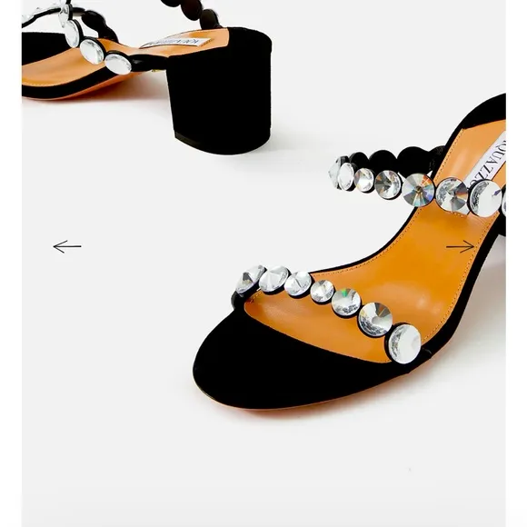 AQUAZZURA Tequila sandals suede 36