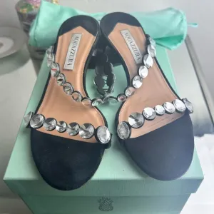 AQUAZZURA Tequila sandals suede 36