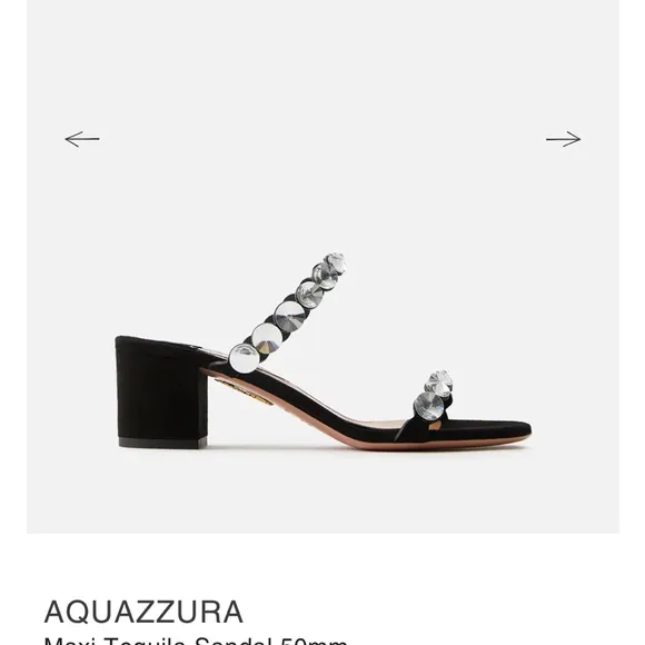 AQUAZZURA Tequila sandals suede 36