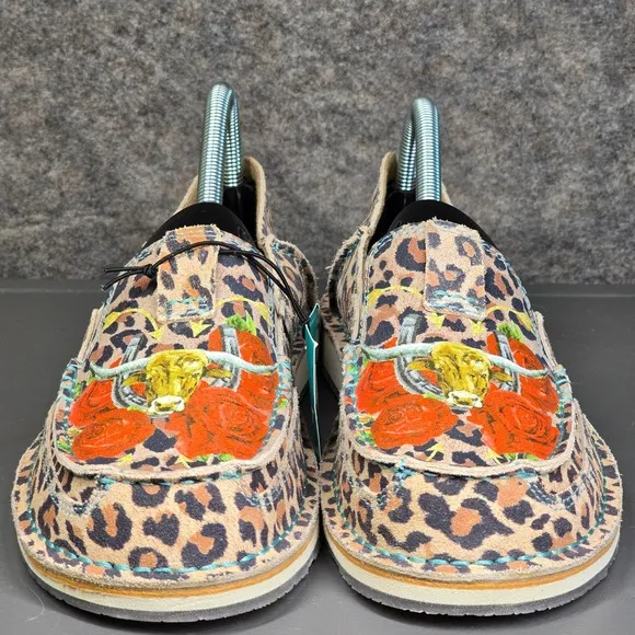 Ariat Cruiser Rodeo Quincy Leopard Print‎ Shoes Slip On Loafers Women's 9.5