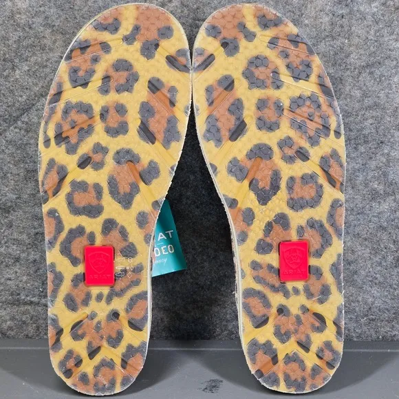 Ariat Cruiser Rodeo Quincy Leopard Print‎ Shoes Slip On Loafers Women's 9.5