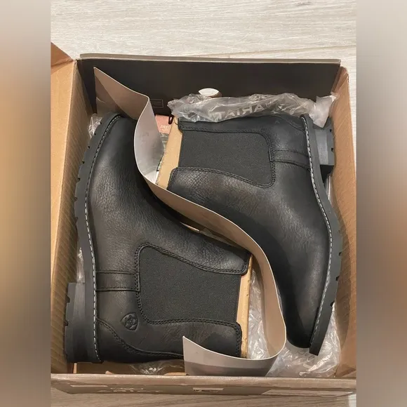 ARIAT Wexford H2O Waterproof Chelsea Boots Women's Size 8.5 B Black