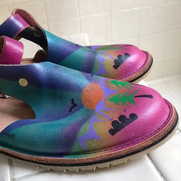 Artist-designed hand-painted/crafted shoes