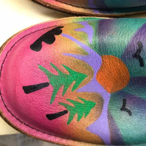 Artist-designed hand-painted/crafted shoes