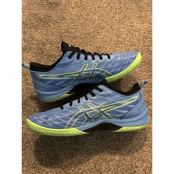 ASICS BLAST FF 3 Size 13 Waterscape/Lime Burst Handball Shoes
