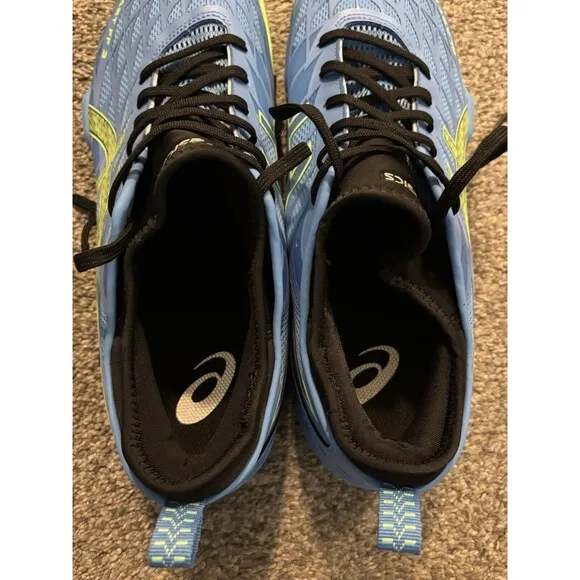 ASICS BLAST FF 3 Size 13 Waterscape/Lime Burst Handball Shoes
