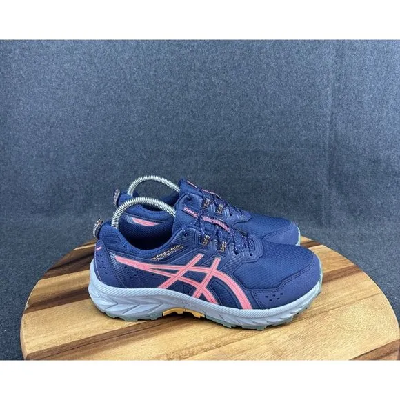 Asics Gel Amplifoam 1012B314 Women’s Running Shoes Blue Pink Sz 9 Wide