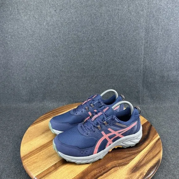 Asics Gel Amplifoam 1012B314 Women’s Running Shoes Blue Pink Sz 9 Wide
