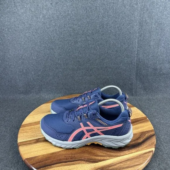 Asics Gel Amplifoam 1012B314 Women’s Running Shoes Blue Pink Sz 9 Wide