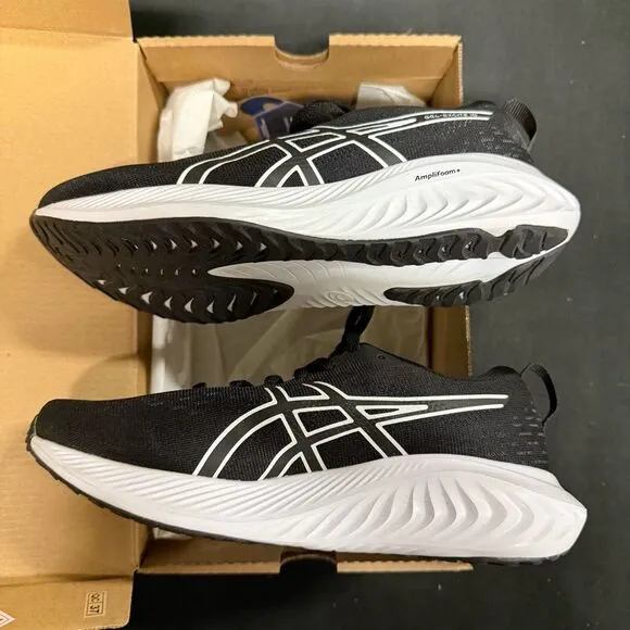 Asics Gel Excite 10 Black White Running Shoes Sneakers 5.5 Wide