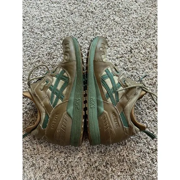 Asics Gel Lyte Mens 10 Running Sneaker Hiking Shoes 1191A143 Brown Green E25