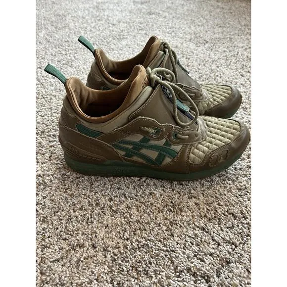 Asics Gel Lyte Mens 10 Running Sneaker Hiking Shoes 1191A143 Brown Green E25