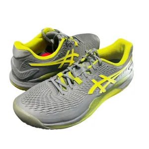 ASICS Gel-Resolution 9 Men’s Size 12.5 Wide Tennis Shoes Steel Blue/Hazard Green