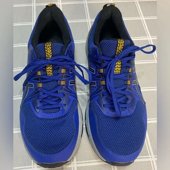 ASICS Gel Venture 8 Men’s Sz 10 Extra Wide Blue Black Sneakers Athletic Shoes