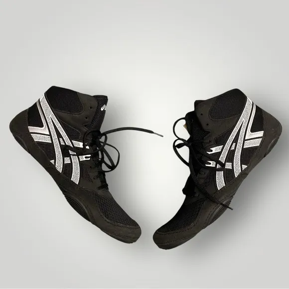 ASICS SNAPDOWN 4 Wrestling Shoes Sz 11.5 Black Wide