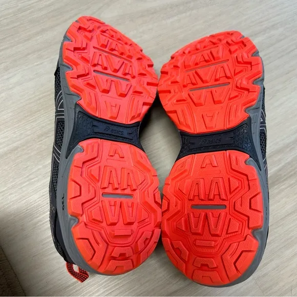 Asics Woman’s Gel Venture 8 Running Shoes Grey Blush‎ Pink Orange Size 9 Wide.