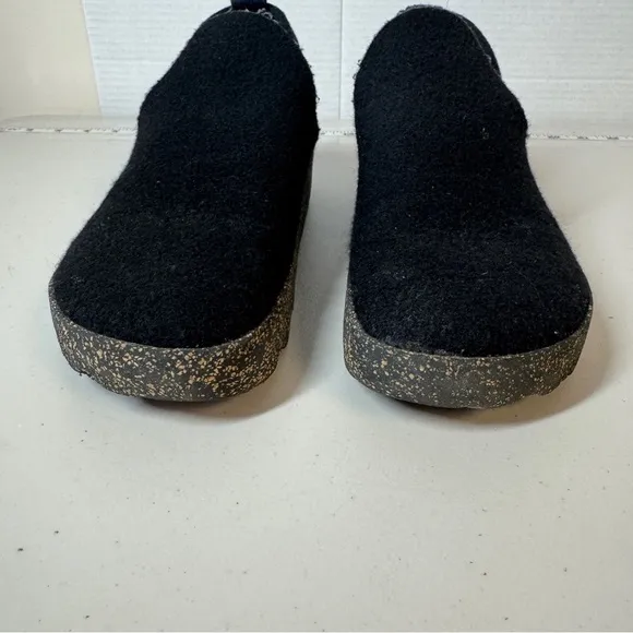 Asportuguesas Mens City Tweed Slip On Black Wool Felt Upper Shoes Size 39