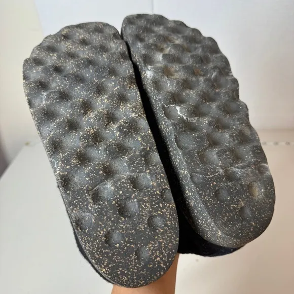 Asportuguesas Mens City Tweed Slip On Black Wool Felt Upper Shoes Size 39