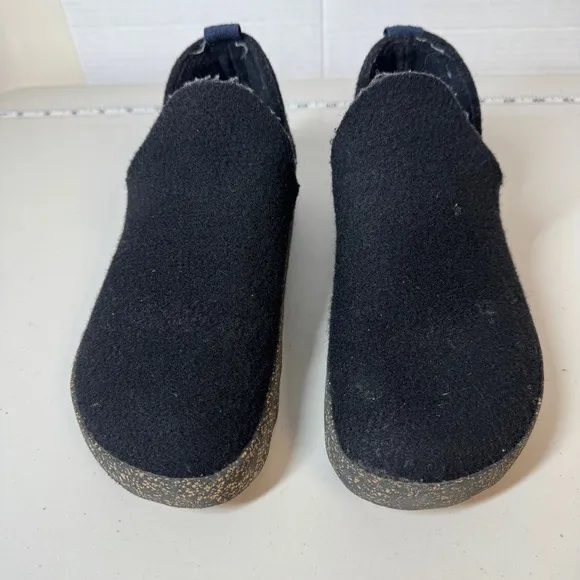 Asportuguesas Mens City Tweed Slip On Black Wool Felt Upper Shoes Size 39