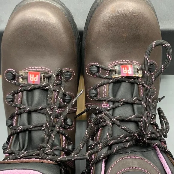 AVENGER SIZE 10 WIDE WOMENS STEEL TOE SAFETY FRAMER WORKBOOTS A7123