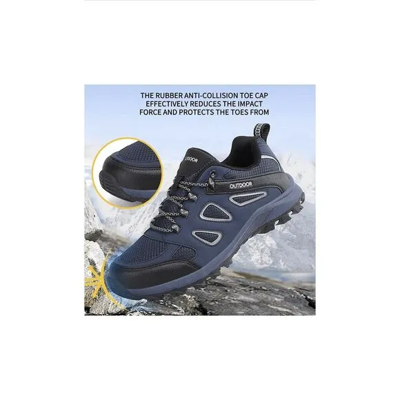 AZBZCZ Mens Women's Hiking Shoes with‎ Non-Slip Breathable Lightweight Low Top