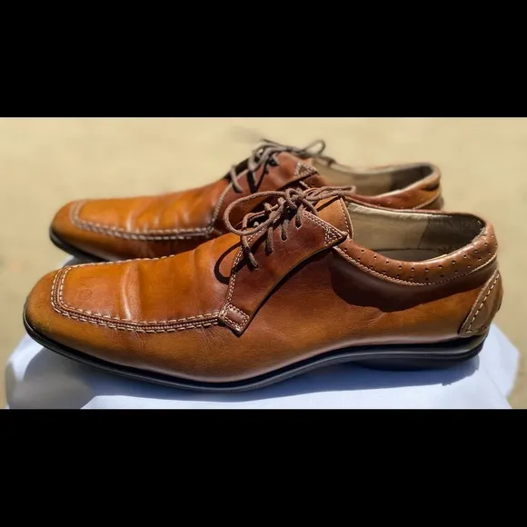 Bacco Bucci 🇮🇹 Made 💯 Leather Oxfords, Sz 10.5