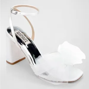 Badgley Mischka - Tess Tulle Bow Ankle-Strap Sandals