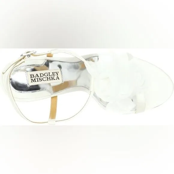 Badgley Mischka - Tess Tulle Bow Ankle-Strap Sandals