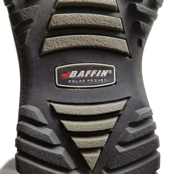 Baffin Women Allie Tall Winter Boots Size 7 Gray Suede Waterproof Faux Fur