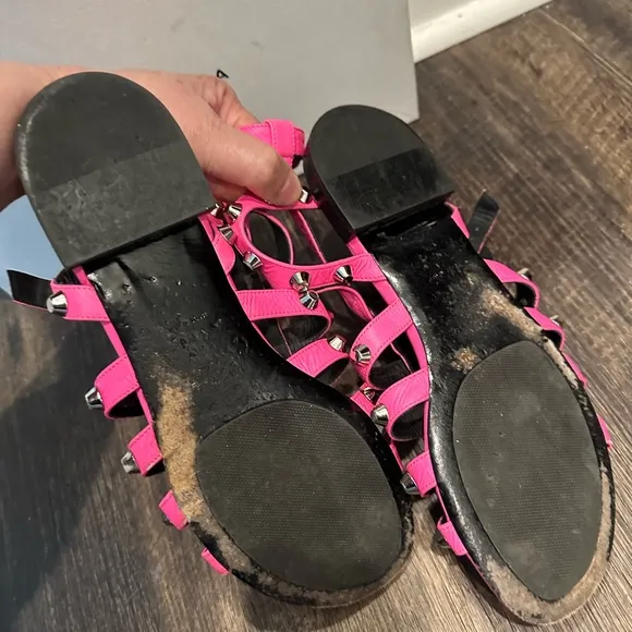 Balenciaga Arena Sandals Bright Pink
