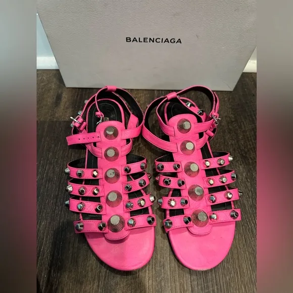 Balenciaga Arena Sandals Bright Pink