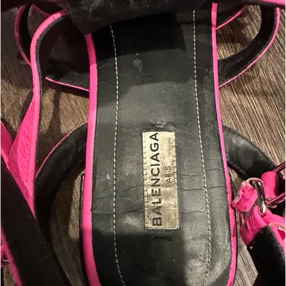 Balenciaga Arena Sandals Bright Pink