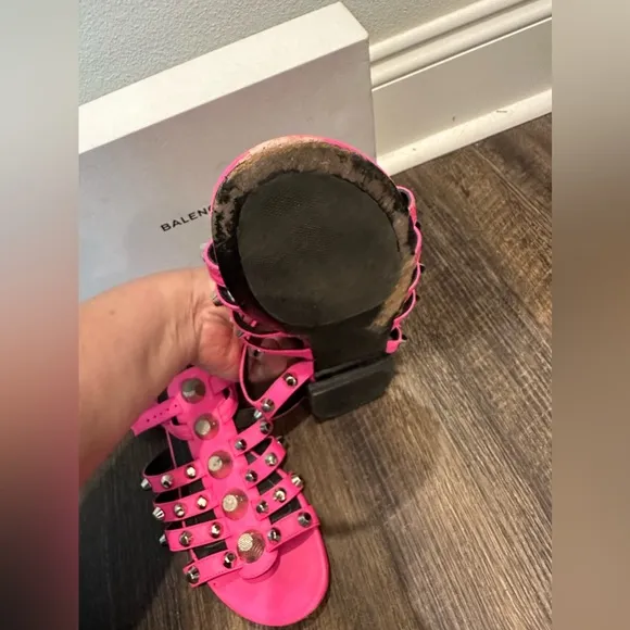 Balenciaga Arena Sandals Bright Pink