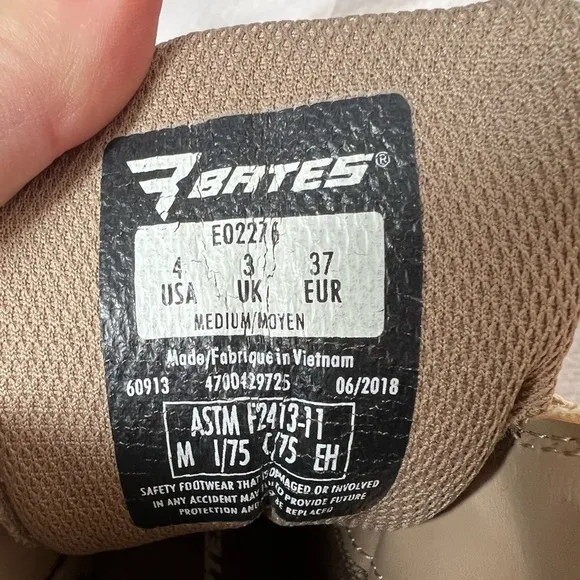 BATES Men’s Combat GX-8 Waterproof Composite Toe Side Zip Tactical Boot Size 4